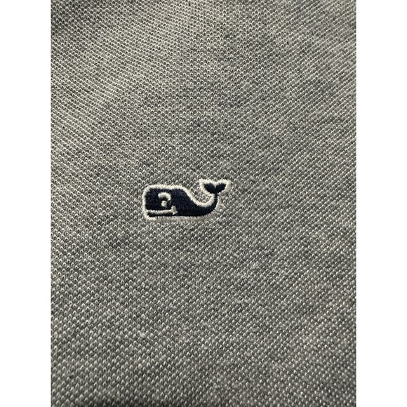 Vineyard Vines Men’s L Gray 1/4 Zip Pullover Sweatshirt Whale Logo Cotton Blend - Picture 4 of 8
